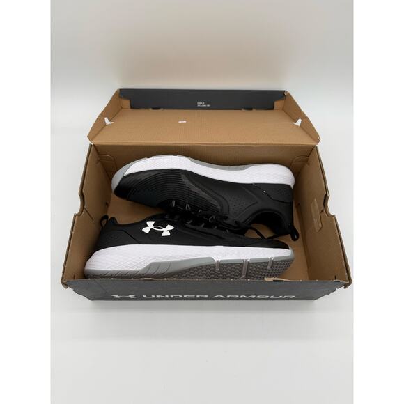 Under Armour UA Charged Commit TR 3 Black White Men Cross Training 3023703-001 - Picture 1 of 8